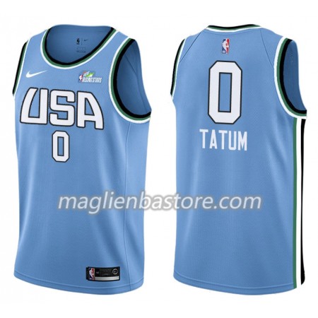 Maglia NBA Boston Celtics Jayson Tatum 0 Nike 2019 Rising Star Swingman - Uomo